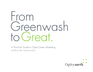 From Greenwash to Great.