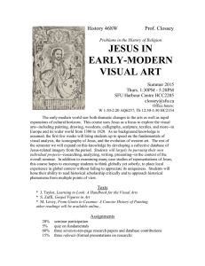 JESUS IN EARLY-MODERN VISUAL ART