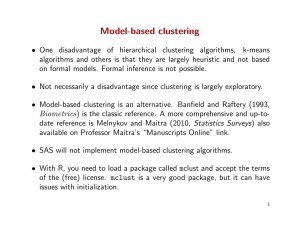 Model-based clustering