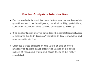 Factor Analysis - Introduction