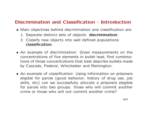 Discrimination and Classification - Introduction