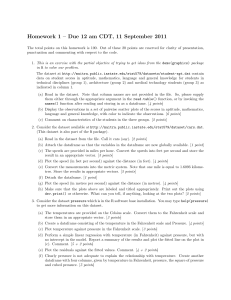 Homework 1 – Due 12 am CDT, 11 September 2011