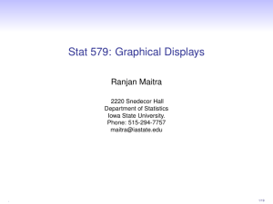 Stat 579: Graphical Displays Ranjan Maitra