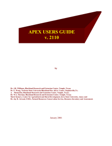 APEX USERS GUIDE v. 2110  by