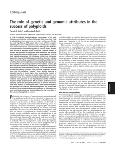 The role of genetic and genomic attributes in the Colloquium