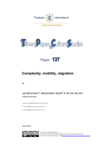 Paper Complexity, mobility, migration Jan Blommaert
