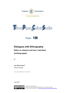 Paper Dialogues with Ethnography Notes on classics and how I read them