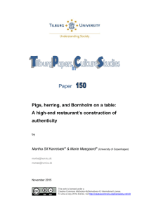 Paper Pigs, herring, and Bornholm on a table: end restaurant’s construction of