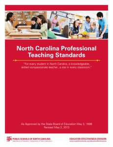 North Carolina Professional Teaching Standards