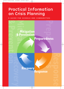 Practical Information on Crisis Planning Mitigation &amp; Prevention