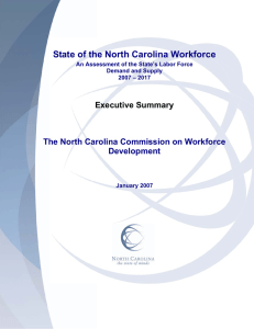 State of the North Carolina Workforce  Executive Summary