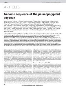 ARTICLES Genome sequence of the palaeopolyploid soybean