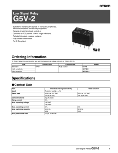 G5V-2 Low Signal Relay