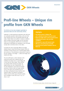 Profi-line	Wheels	–	Unique	rim profile	from	GKN	Wheels Datasheet