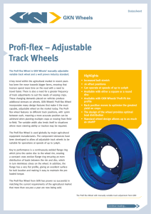 Profi-flex	–	Adjustable Track	Wheels Datasheet