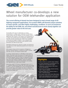 Wheel manufacturer co-develops a new solution for OEM telehandler application Case Study