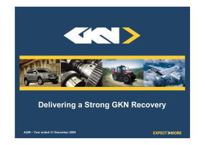 Delivering a Strong GKN Recovery