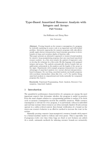 Type-Based Amortized Resource Analysis with Integers and Arrays Full Version