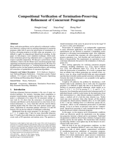 Compositional Verification of Termination-Preserving Refinement of Concurrent Programs Hongjin Liang Xinyu Feng