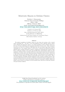 Relativistic Binaries in Globular Clusters