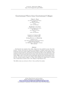 Gravitational Waves from Gravitational Collapse Chris L. Fryer Kimberly C. B. New