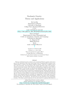 Stochastic Gravity: Theory and Applications