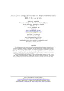 Quasi-Local Energy-Momentum and Angular Momentum in GR: A Review Article