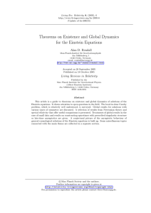 Theorems on Existence and Global Dynamics for the Einstein Equations
