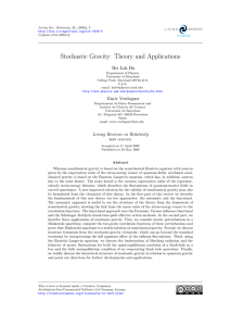 Stochastic Gravity: Theory and Applications Bei Lok Hu