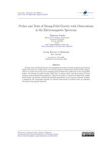 Probes and Tests of Strong-Field Gravity with Observations Dimitrios Psaltis