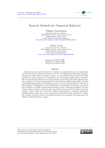 Spectral Methods for Numerical Relativity Philippe Grandcl´ ement