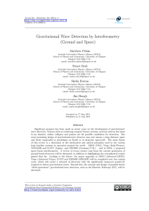 Gravitational Wave Detection by Interferometry (Ground and Space) Matthew Pitkin