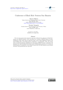 Coalescence of Black Hole–Neutron Star Binaries Masaru Shibata