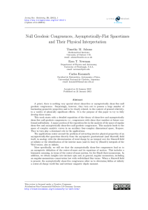 Null Geodesic Congruences, Asymptotically-Flat Spacetimes and Their Physical Interpretation Timothy M. Adamo