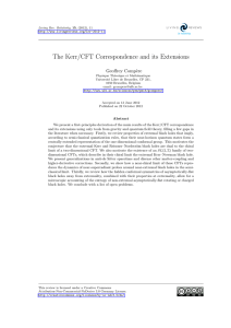 The Kerr/CFT Correspondence and its Extensions Geoffrey Comp` ere