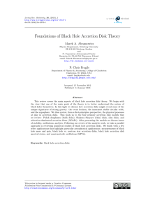 Foundations of Black Hole Accretion Disk Theory Marek A. Abramowicz