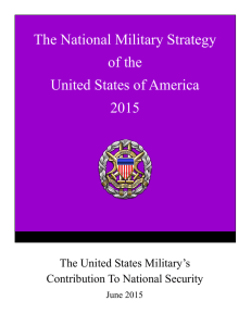 The National Military Strategy of the United States of America 2015