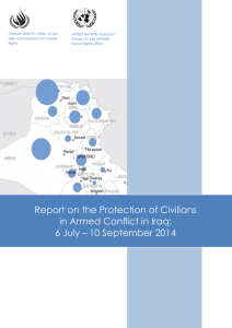 Report on the Protection of Civilians in Armed Conflict in Iraq: