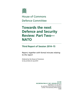 Towards the next Defence and Security Review: Part Two— NATO