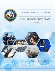 MOVING FORWARD... DEPARTMENT of the NAVY FY 2014-2016