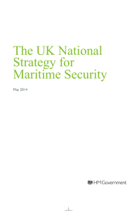 The UK National Strategy for Maritime Security May 2014