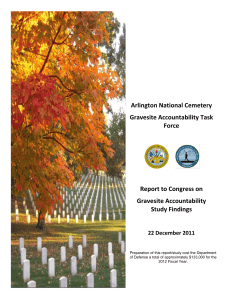   Arlington  National  Cemetery   Gravesite  Accountability  Task   Force  