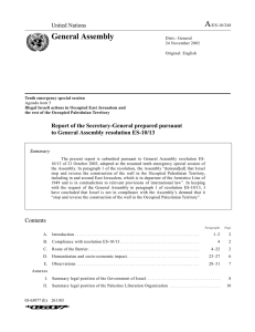 A General Assembly United Nations