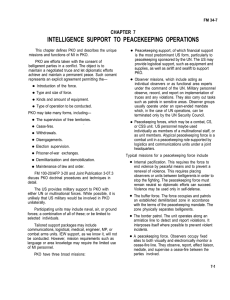 INTELLIGENCE SUPPORT TO PEACEKEEPING OPERATIONS CHAPTER 7