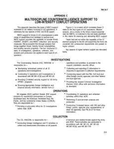 MULTIDISCIPLINE COUNTERINTELLIGENCE SUPPORT TO LOW-INTENSITY CONFLICT OPERATIONS APPENDIX C