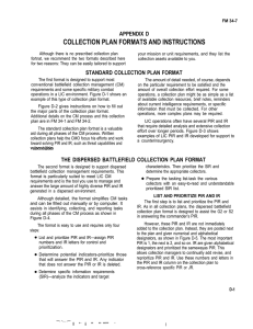 COLLECTION PLAN FORMATS AND INSTRUCTIONS APPENDIX D