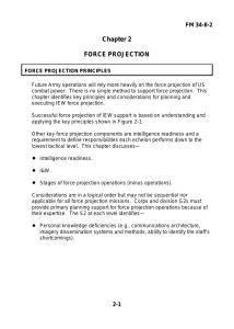 Chapter 2  FORCE PROJECTION FM 34-8-2