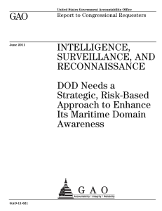 GAO INTELLIGENCE, SURVEILLANCE, AND RECONNAISSANCE