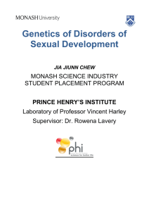 Genetics of Disorders of Sexual Development