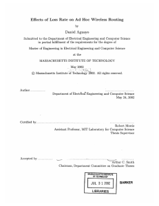 Effects  of  Loss  Rate  on ... Daniel  Aguayo